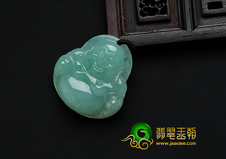糯冰种晴水缅甸翡翠玉佛挂件