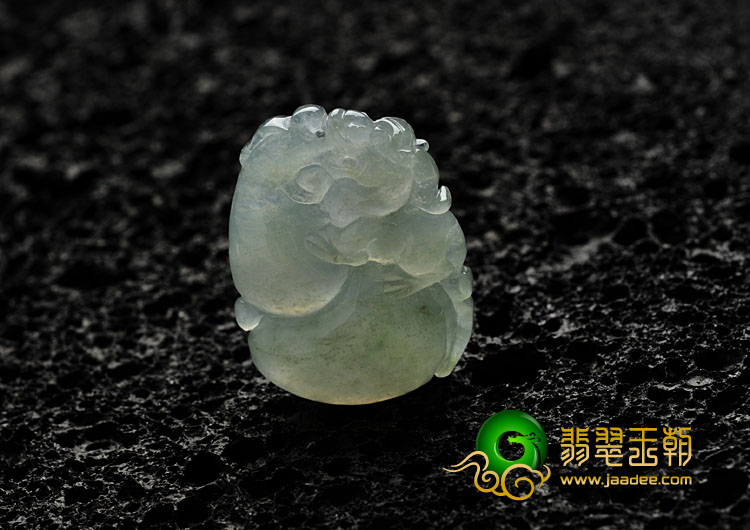 冰种晴水缅甸翡翠福禄寿挂件