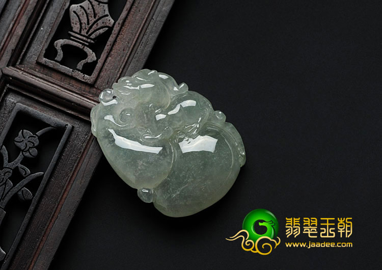 冰种晴水缅甸翡翠福禄寿挂件
