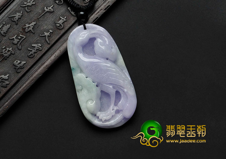 糯冰种春带彩缅甸翡翠万寿无疆挂件