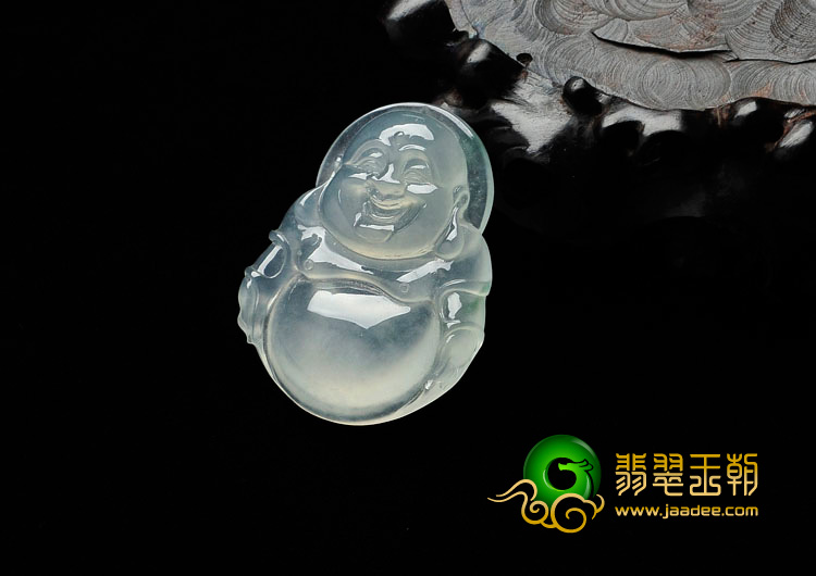 冰玻种晴水缅甸翡翠玉佛挂件