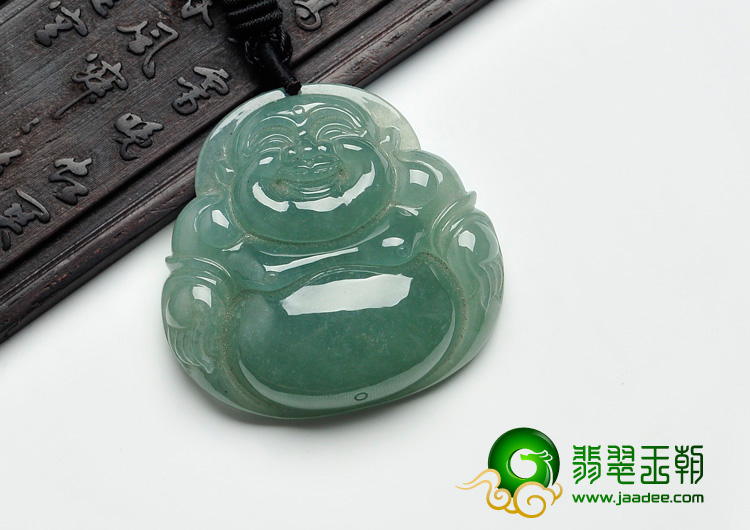 冰种晴水缅甸翡翠玉佛挂件