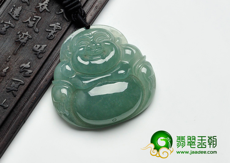冰种晴水缅甸翡翠玉佛挂件