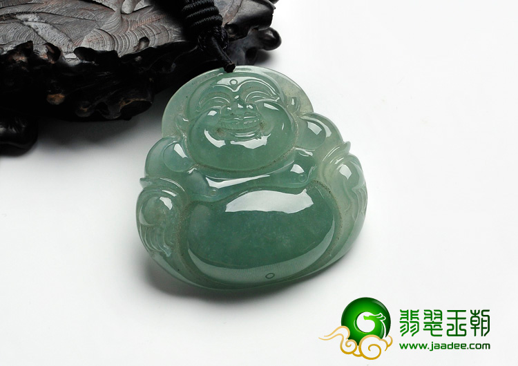 冰种晴水缅甸翡翠玉佛挂件