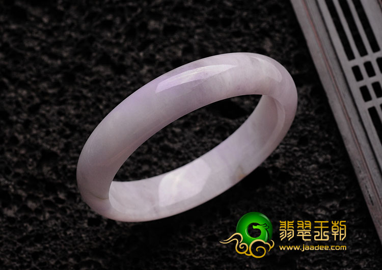 糯冰种紫罗兰缅甸翡翠手镯（57.9mm）