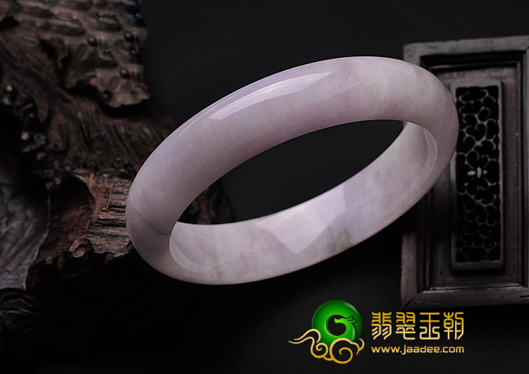 糯冰种紫罗兰缅甸翡翠手镯（57.9mm）