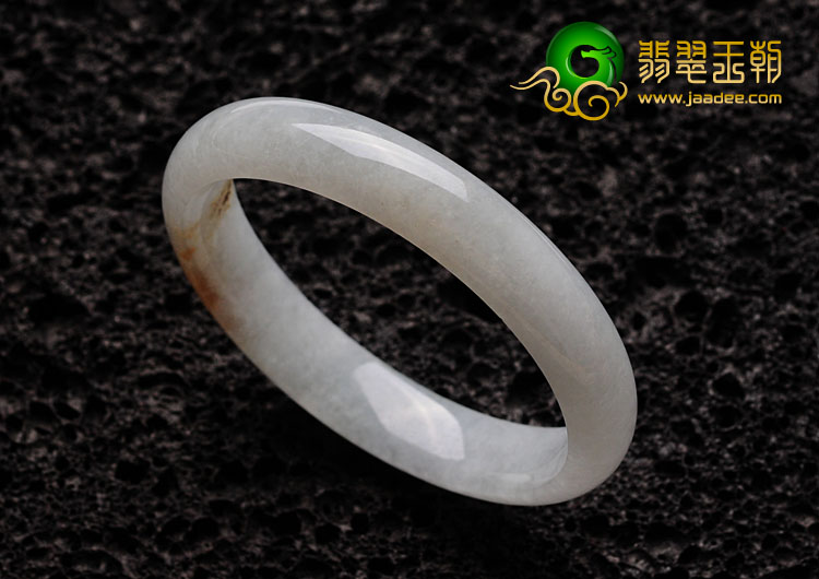 糯冰种黄翡缅甸翡翠手镯（59mm）