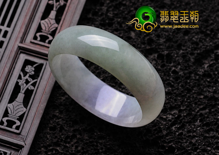糯冰种紫罗兰晴水缅甸翡翠手镯（60.4mm）