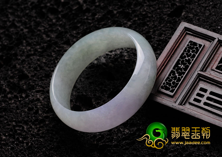 糯冰种紫罗兰晴水缅甸翡翠手镯（60.4mm）