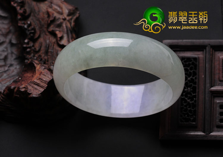 糯冰种紫罗兰晴水缅甸翡翠手镯（60.4mm）
