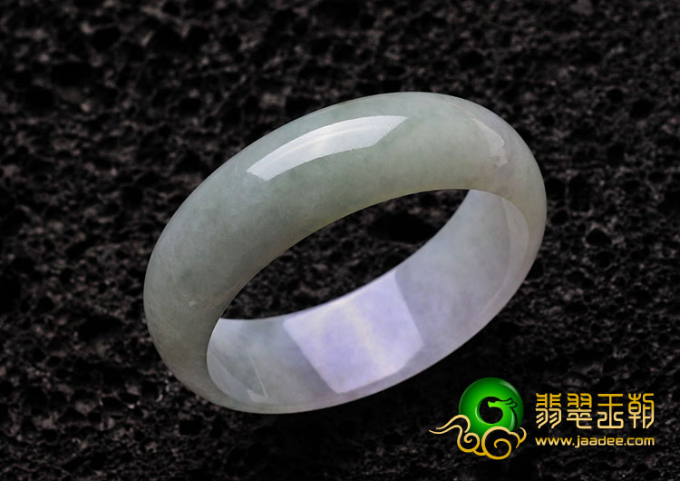 糯冰种紫罗兰晴水缅甸翡翠手镯（60.4mm）