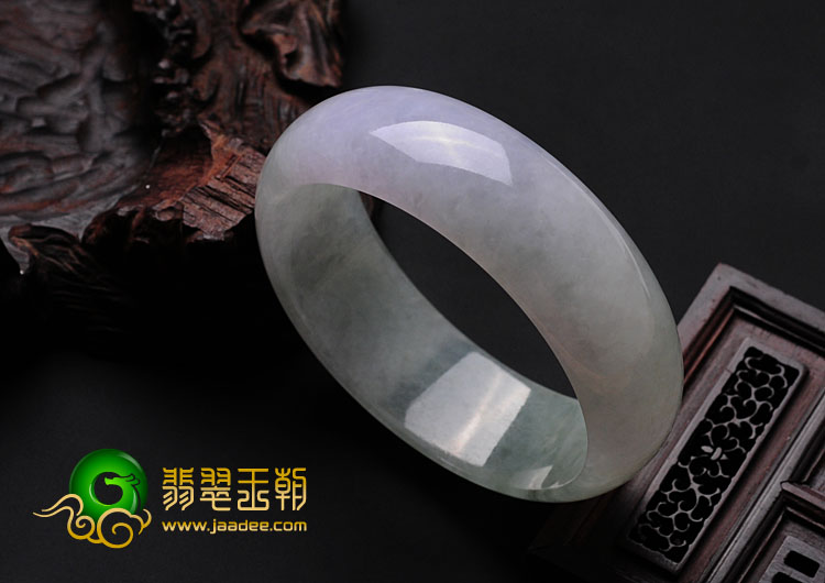 糯冰种紫罗兰晴水缅甸翡翠手镯（60.4mm）