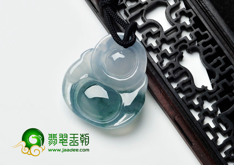 冰种淡紫罗兰飘花缅甸翡翠玉佛挂件