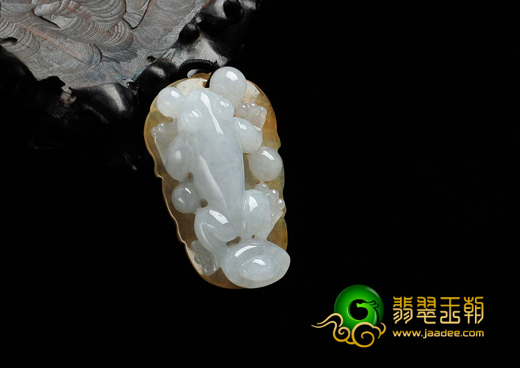 糯冰种黄翡缅甸翡翠青蛙送宝挂件（单价）