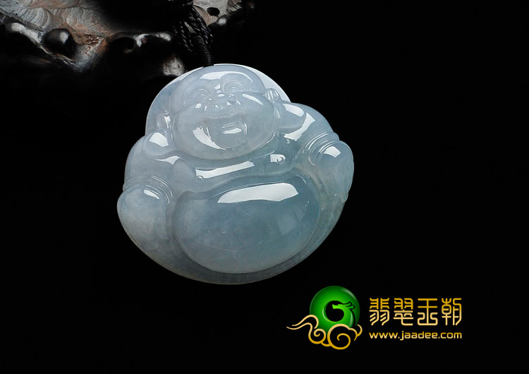 糯冰种晴水缅甸翡翠玉佛挂件