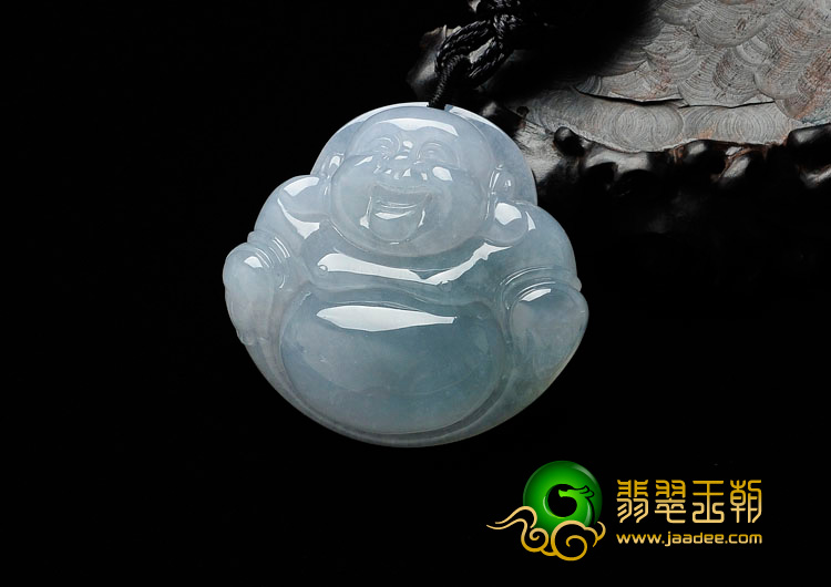 糯冰种晴水缅甸翡翠玉佛挂件