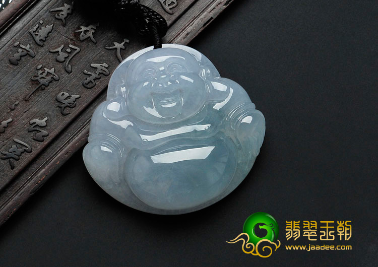 糯冰种晴水缅甸翡翠玉佛挂件