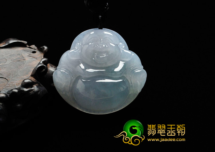 糯冰种晴水缅甸翡翠玉佛挂件