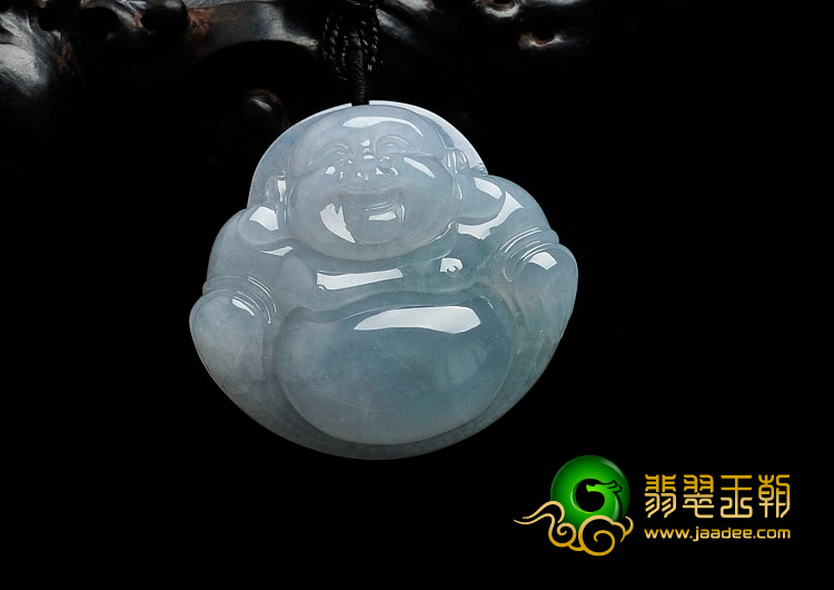 糯冰种晴水缅甸翡翠玉佛挂件