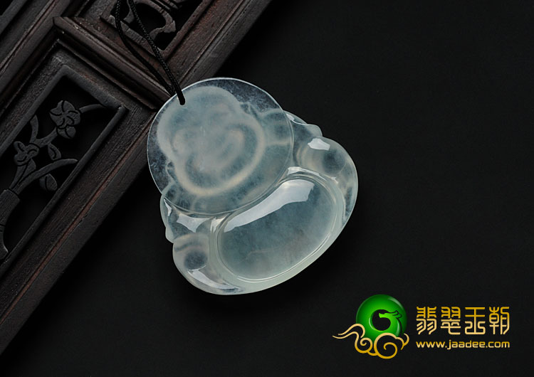 冰种晴水缅甸翡翠玉佛挂件