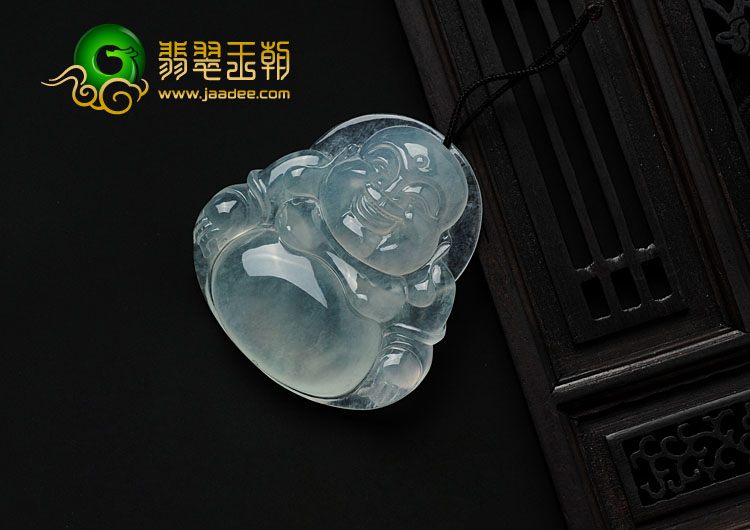 冰种晴水缅甸翡翠玉佛挂件