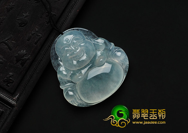 冰种晴水缅甸翡翠玉佛挂件