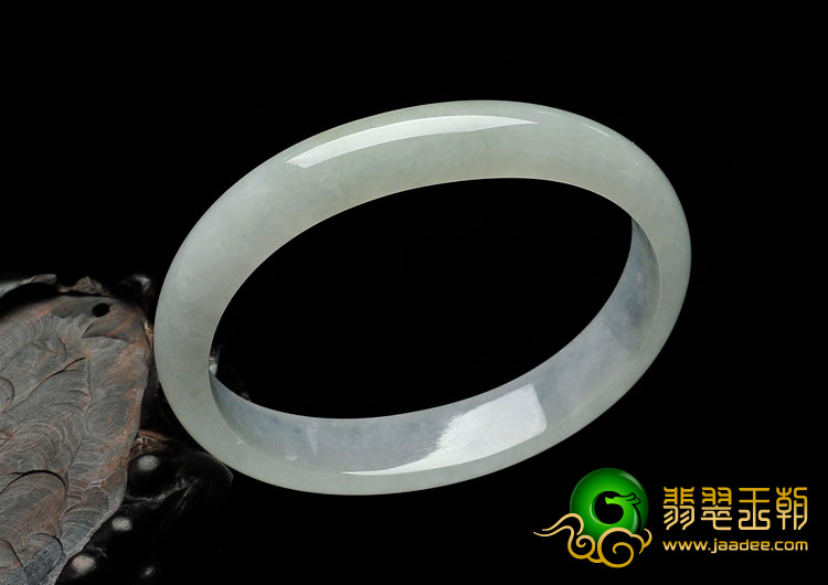 冰种晴水略带黄翡缅甸翡翠贵妃镯（59.6mm-51.3mm）