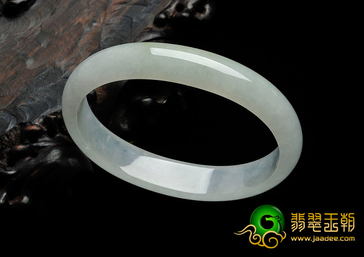 冰种晴水略带黄翡缅甸翡翠贵妃镯（59.6mm-51.3mm）