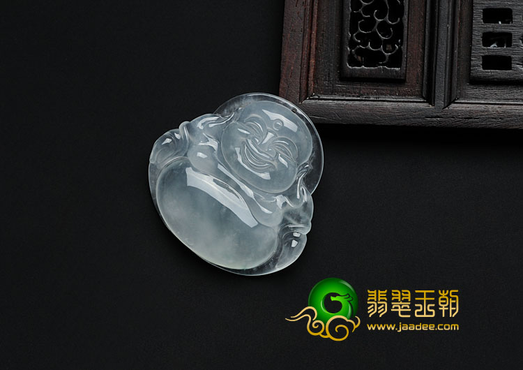 冰玻种缅甸翡翠玉佛挂件