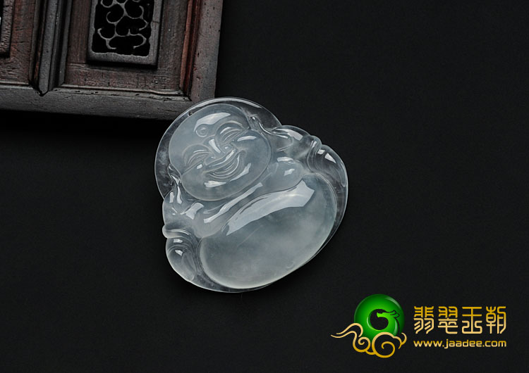 冰玻种缅甸翡翠玉佛挂件
