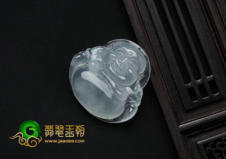 冰玻种缅甸翡翠玉佛挂件