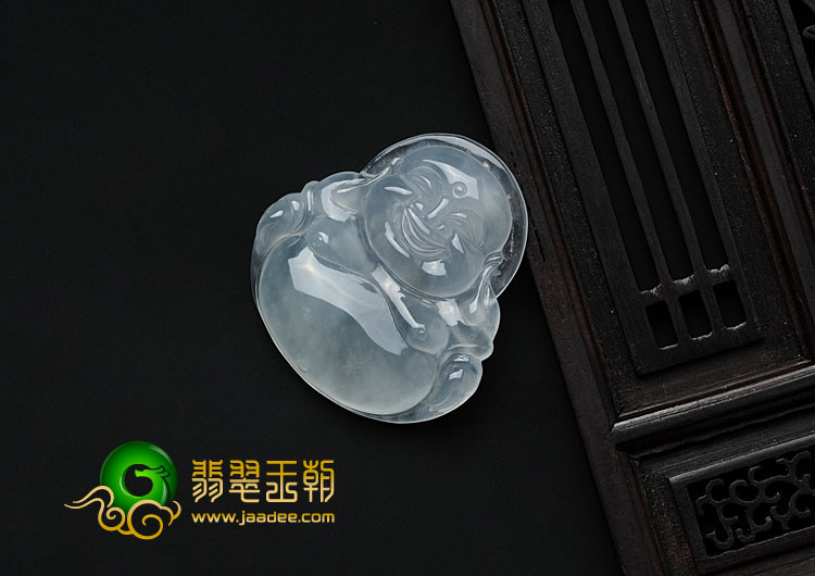 冰玻种缅甸翡翠玉佛挂件