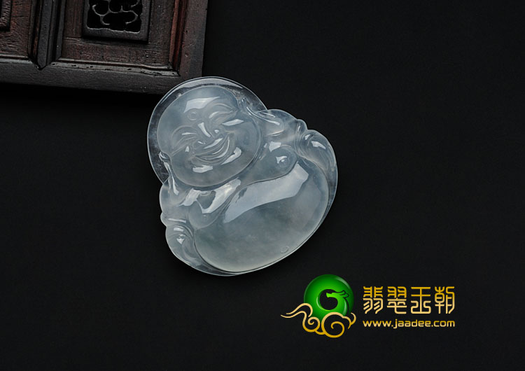 冰玻种缅甸翡翠玉佛挂件