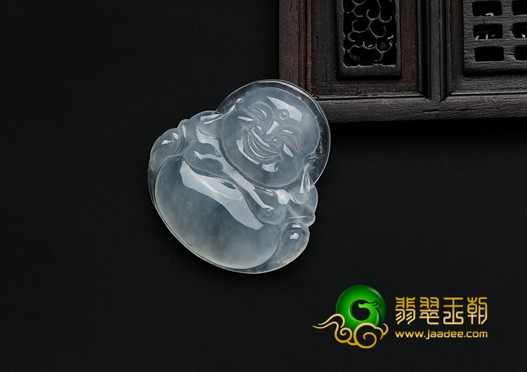冰玻种缅甸翡翠玉佛挂件