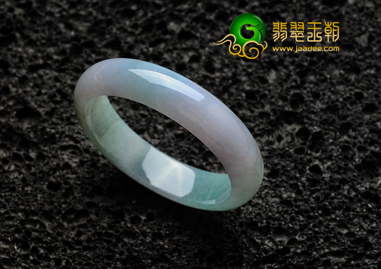 糯冰种春带彩缅甸翡翠手镯（51.3mm）