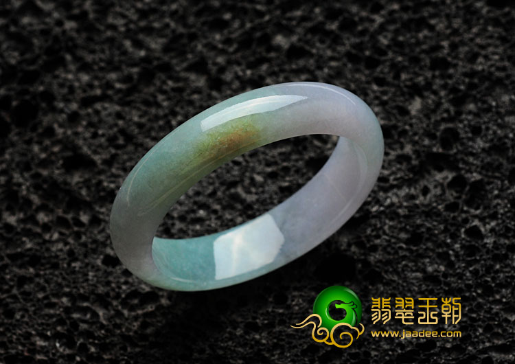 糯冰种春带彩缅甸翡翠手镯（51.3mm）