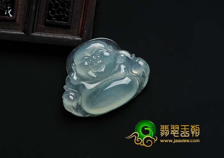 冰玻种晴水缅甸翡翠玉佛挂件