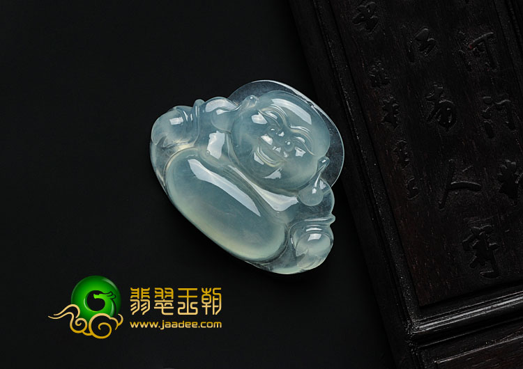 冰玻种晴水缅甸翡翠玉佛挂件