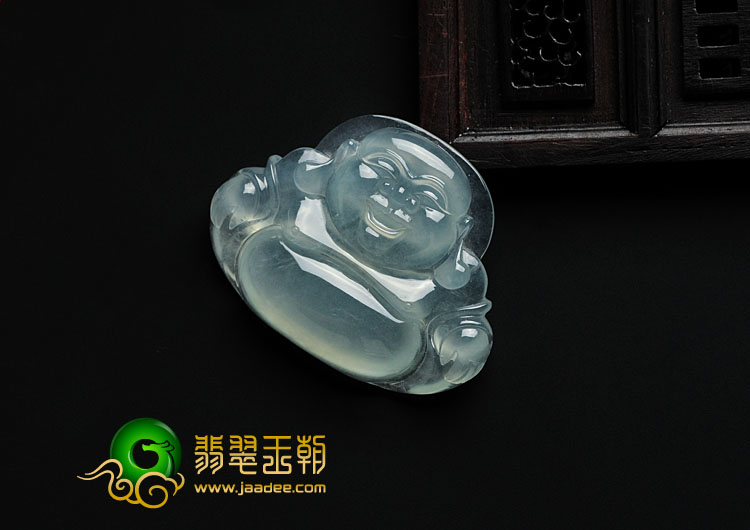 冰玻种晴水缅甸翡翠玉佛挂件
