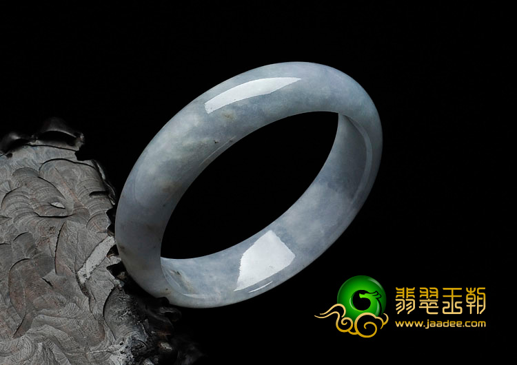 糯冰种紫罗兰缅甸翡翠手镯（55.7mm）