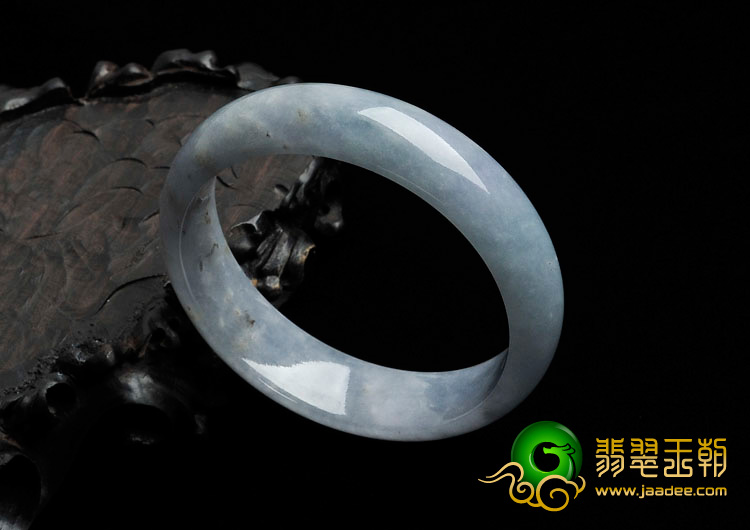 糯冰种紫罗兰缅甸翡翠手镯（55.7mm）