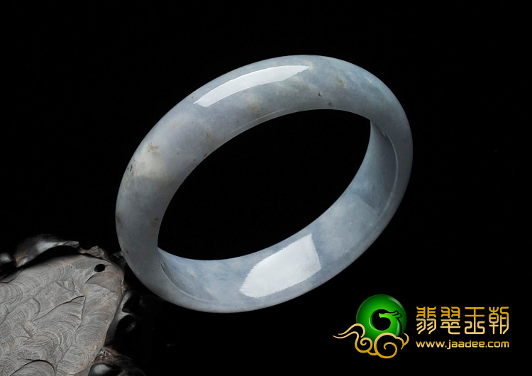 糯冰种紫罗兰缅甸翡翠手镯（55.7mm）