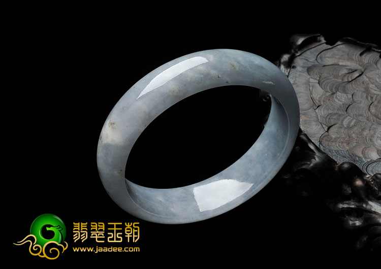 糯冰种紫罗兰缅甸翡翠手镯（55.7mm）