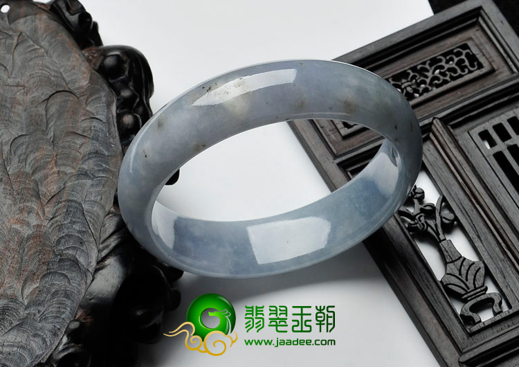 糯冰种紫罗兰缅甸翡翠手镯（55.7mm）