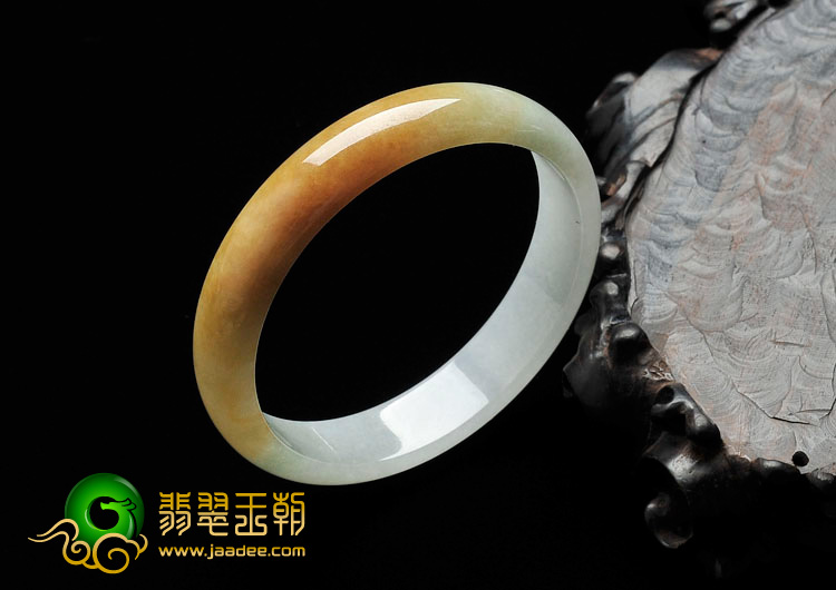 糯冰种黄翡缅甸翡翠手镯（56.8mm/56.9mm/56.4mm）（一批走）