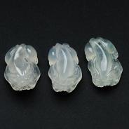 冰种缅甸翡翠貔貅戒面（一批走）