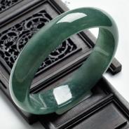 冰种油青缅甸翡翠手镯（54.2mm）