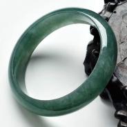 冰种油青缅甸翡翠手镯（54.4mm）