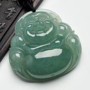 冰种晴水缅甸翡翠玉佛挂件