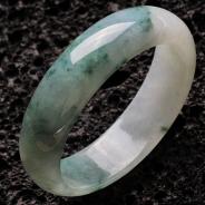 糯冰种飘花缅甸翡翠手镯（51.4mm）